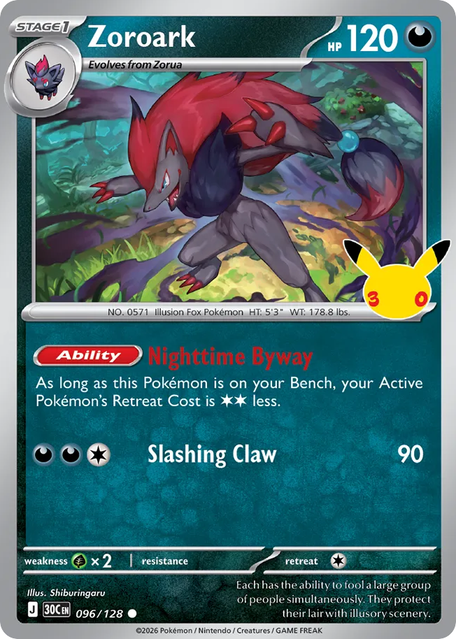 Zoroark - 096/128 - 30th Celebration