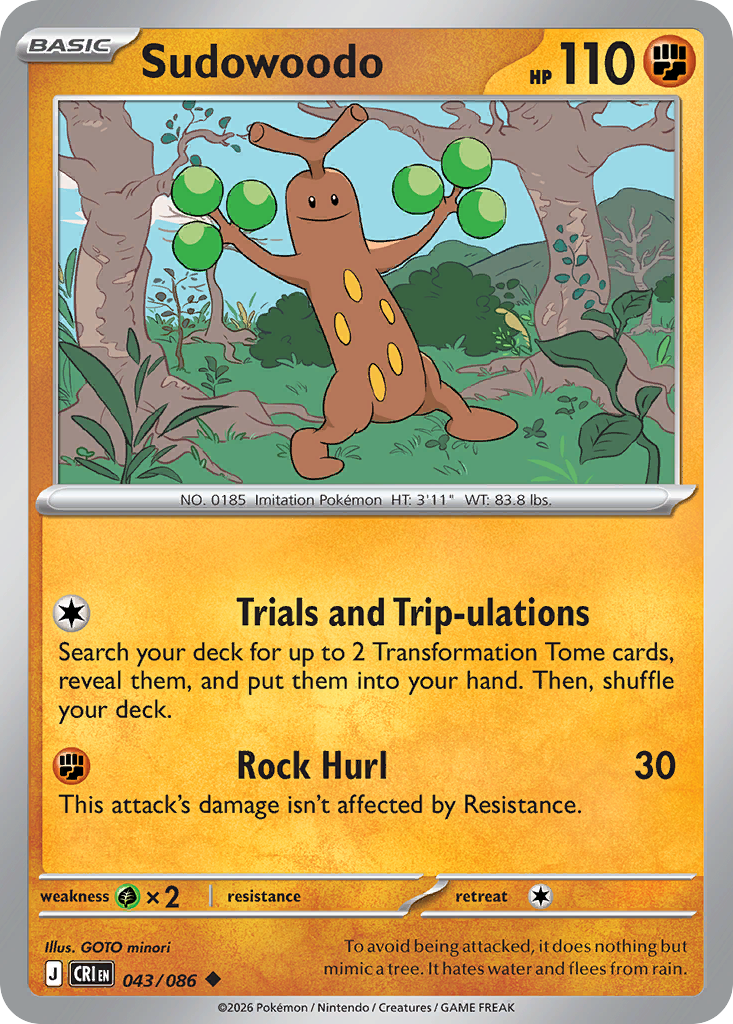 Sudowoodo - 43/86 - Chaos Rising