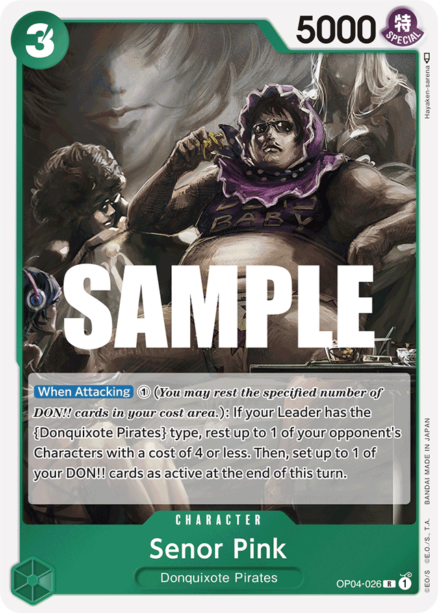 Senor Pink - OP04-026 - Rare - Kingdoms of Intrigue