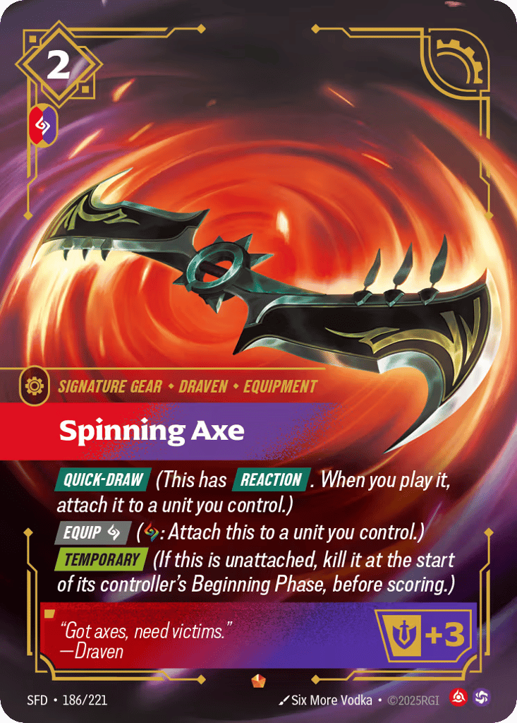 Spinning Axe - 186/221 - Epic - Spiritforged