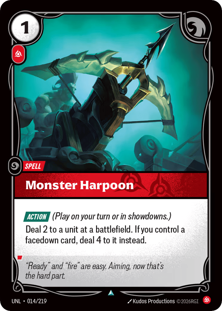 Monster Harpoon - 014/219 - Uncommon - Unleashed