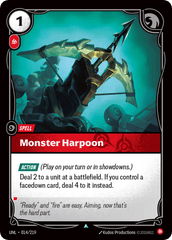 Monster Harpoon - 014/219 - Uncommon - Unleashed