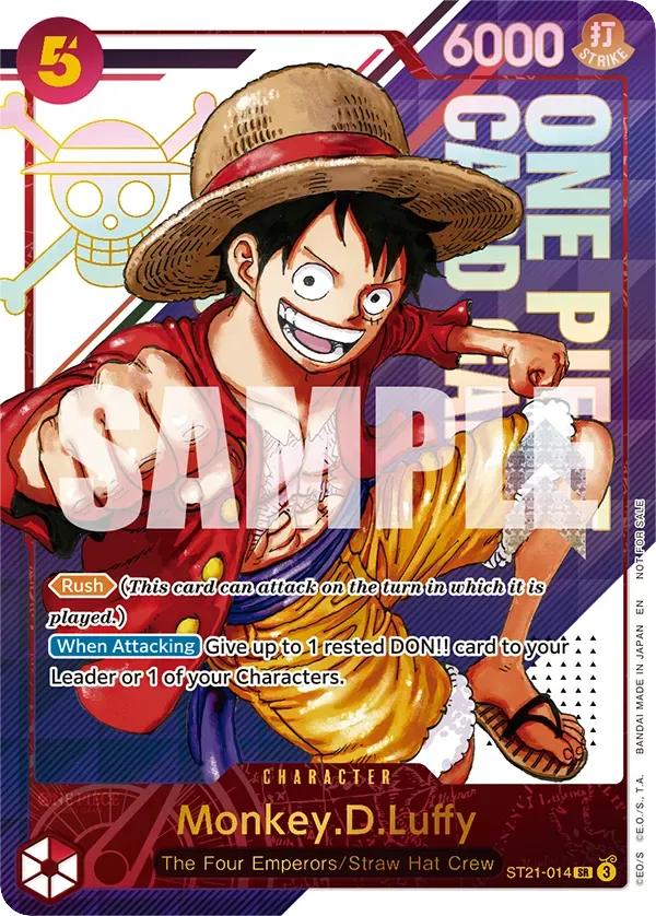 Monkey.D.Luffy - ST21-014 - Super Rare (Third Anniversary Alt Art) - EX Gear 5