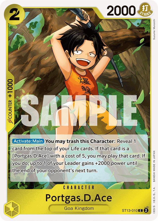 Portgas.D.Ace - ST13-010 - Common - Ultra Deck: The Three Brothers