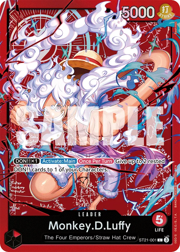 Monkey.D.Luffy - ST21-001 - Leader (Learn Together Alt Art) - EX Gear 5