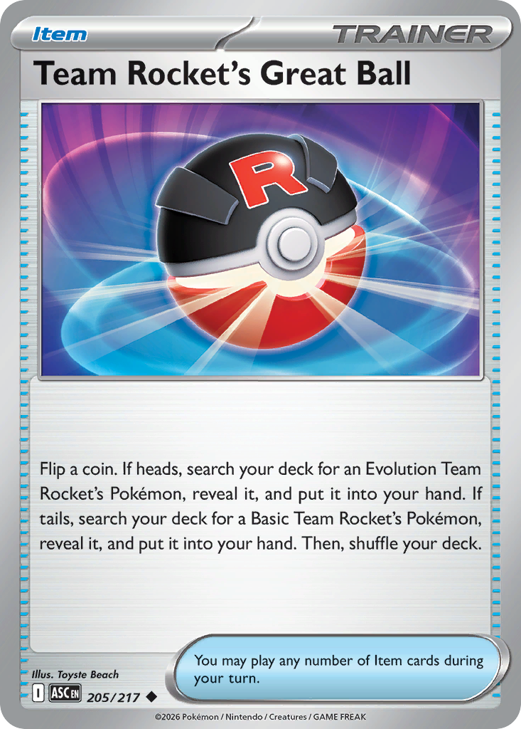 Team Rocket's Great Ball - 205/217 - Ascended Heroes