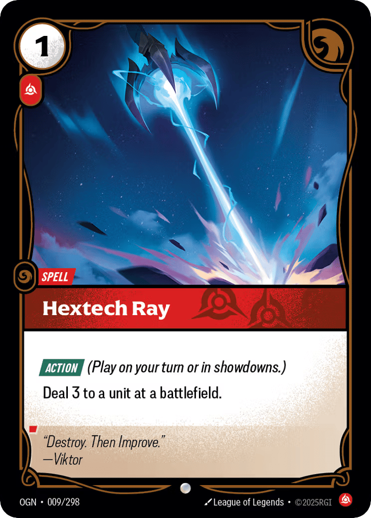 Hextech Ray - 009/298 - Common - Origins