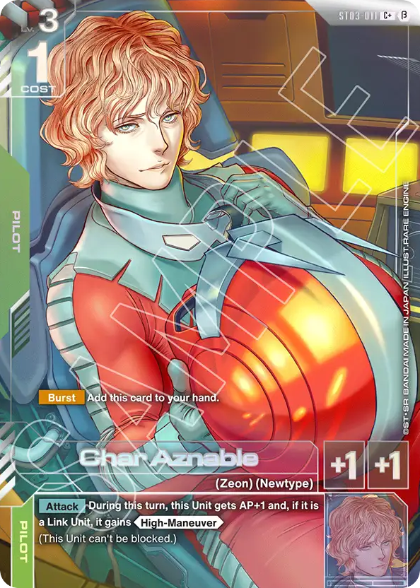 Char Aznable - ST03-011 - Common (Beta Alternate Art) - Zeon's rush