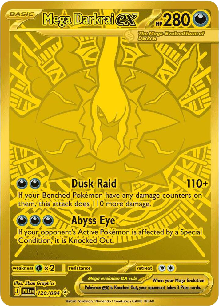 Mega Darkrai ex - 120/84 - Pitch Black