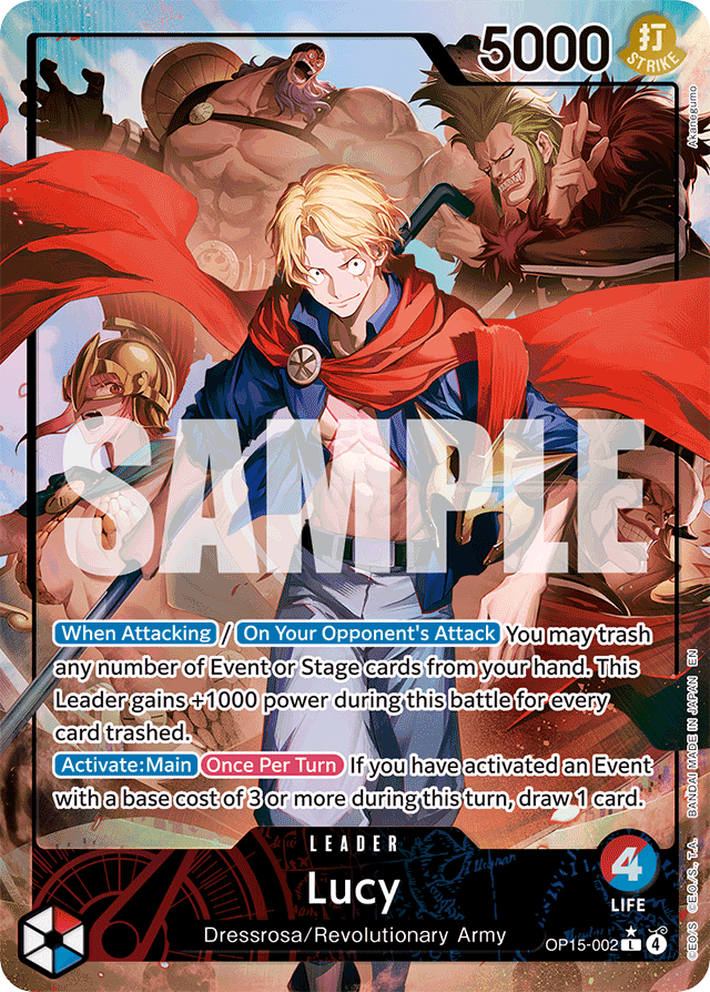 Lucy - OP15-002 - Leader (Alternate Art) - Adventure on Kami's Island