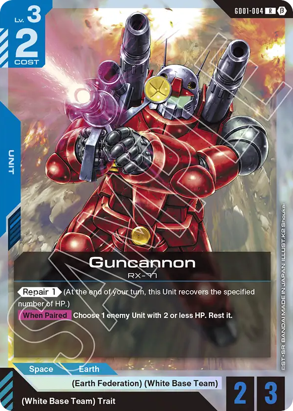 Guncannon - GD01-004 - Rare (Beta) - Newtype Rising