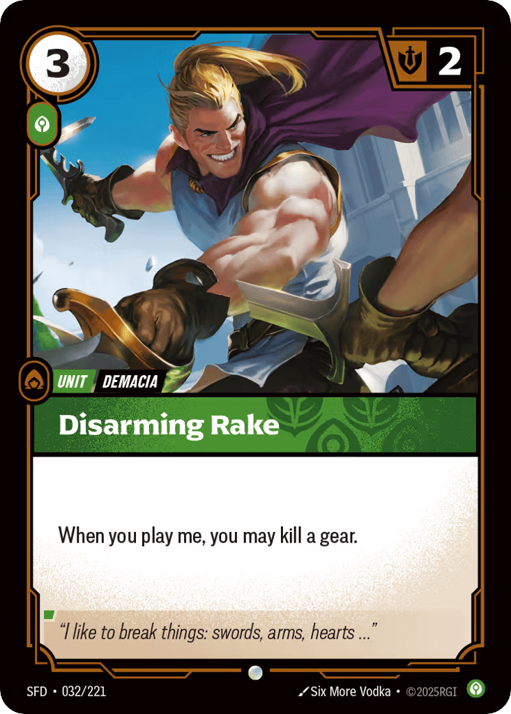Disarming Rake - 032/221 - Common - Spiritforged