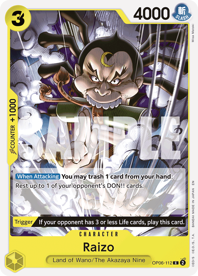 Raizo - OP06-112 - Common (Reprint) - Wings of the Captain