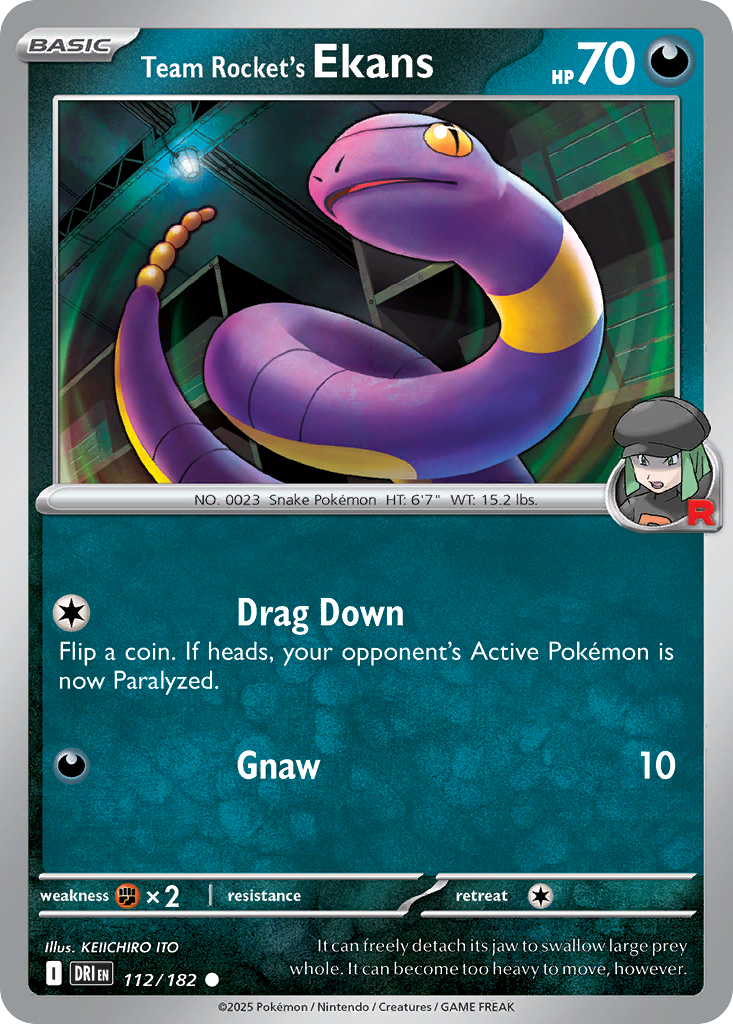 Team Rocket's Ekans - 112/182 - Destined Rivals