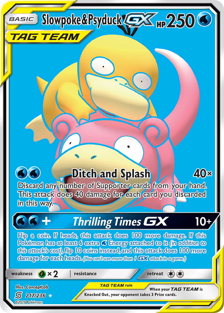 Slowpoke & Psyduck-GX - 217/236 - Unified Minds