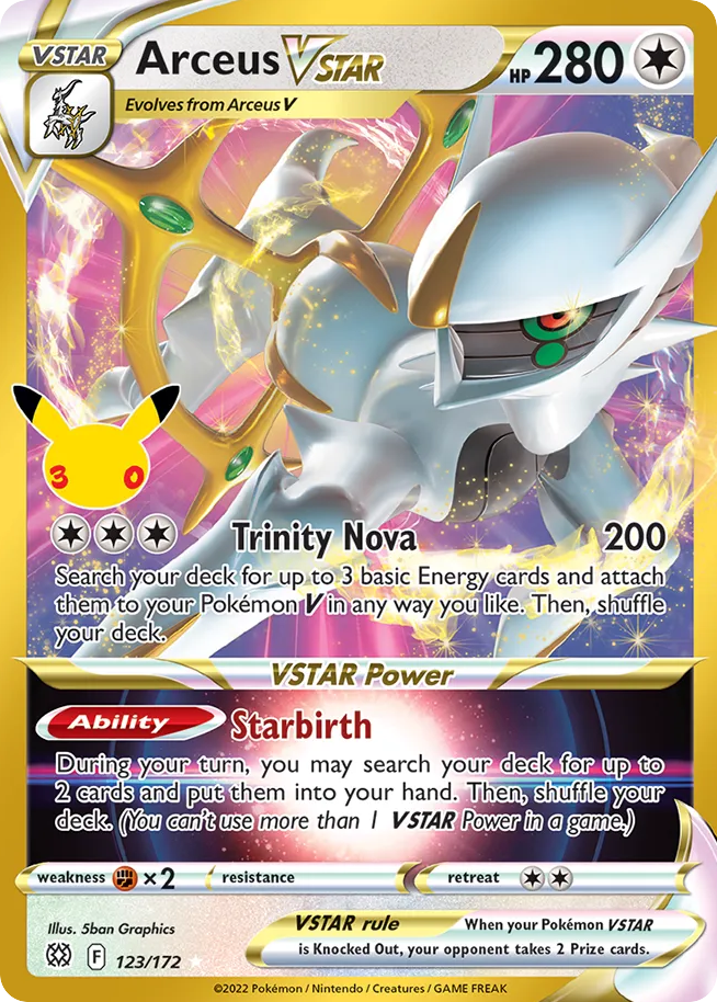 Arceus VSTAR - 123/172 - 30th Celebration: Classic Collection