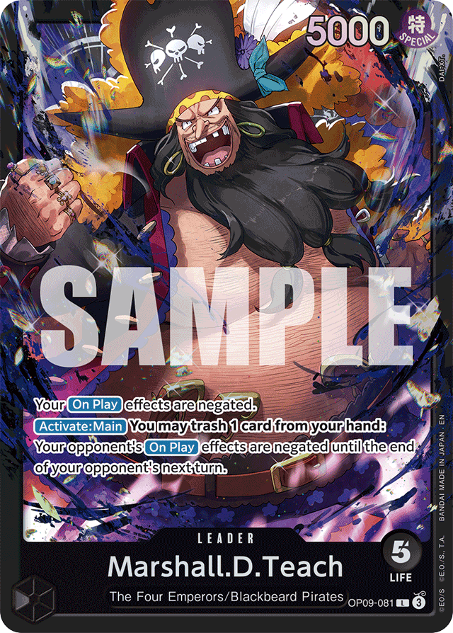 Marshall.D.Teach - OP09-081 - Leader (Starter Deck) - Emperors In The New World