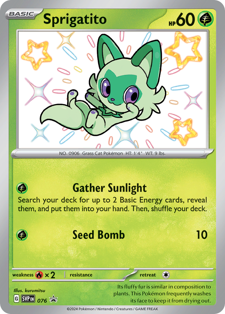 Sprigatito - 076 - Scarlet & Violet Black Star Promos