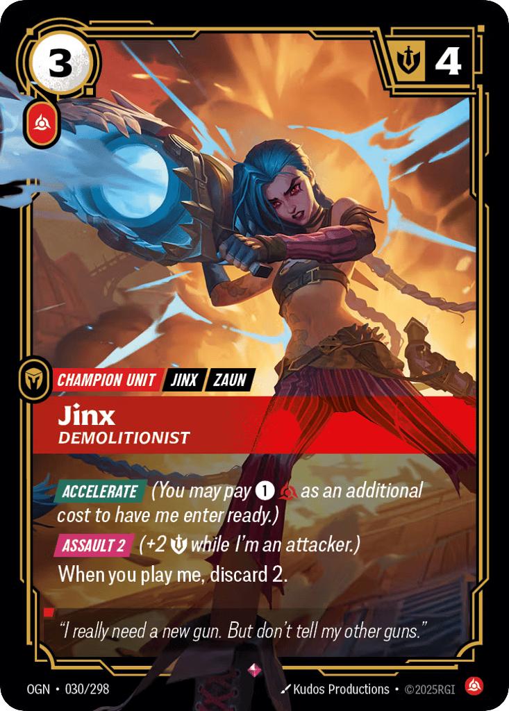 Jinx, Demolitionist - 030/298 - Rare - Origins