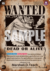 Marshall.D.Teach - OP09-093 - Super Rare (Wanted Poster) - Emperors In The New World