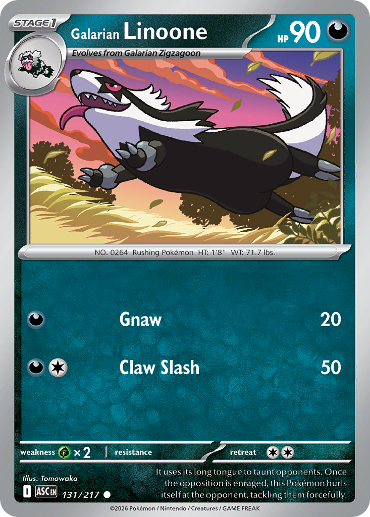 Galarian Linoone - 131/217 - Ascended Heroes