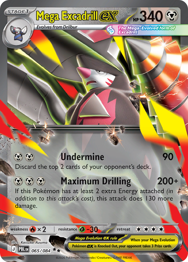 Mega Excadrill ex - 65/84 - Pitch Black