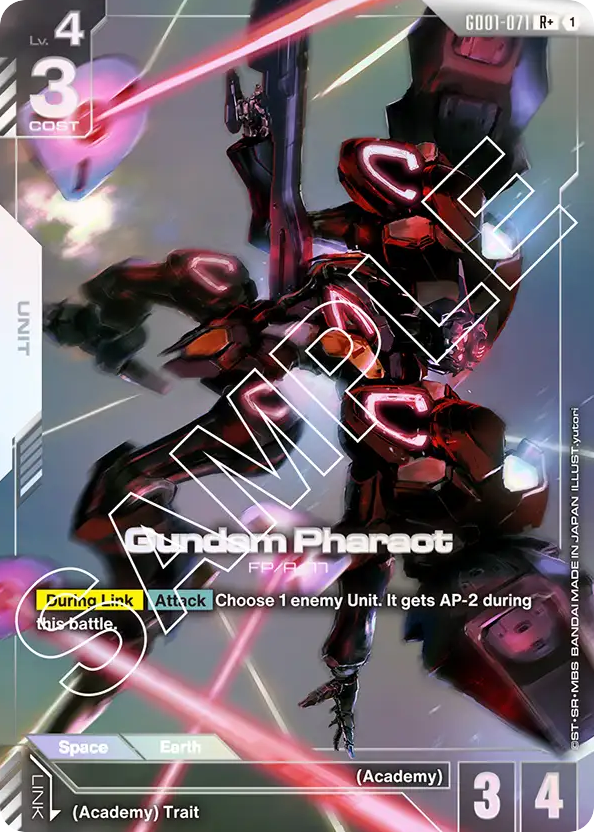 Gundam Pharact - GD01-071 - Rare (Alternate Art) - Newtype Rising
