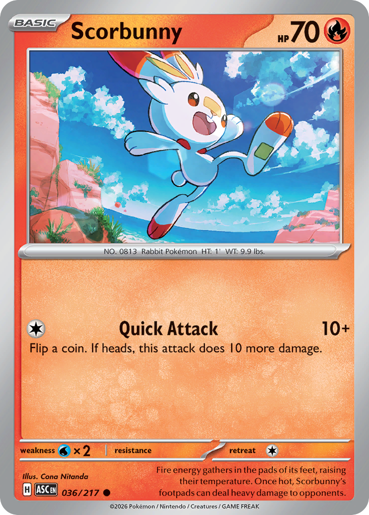 Scorbunny - 036/217 - Ascended Heroes