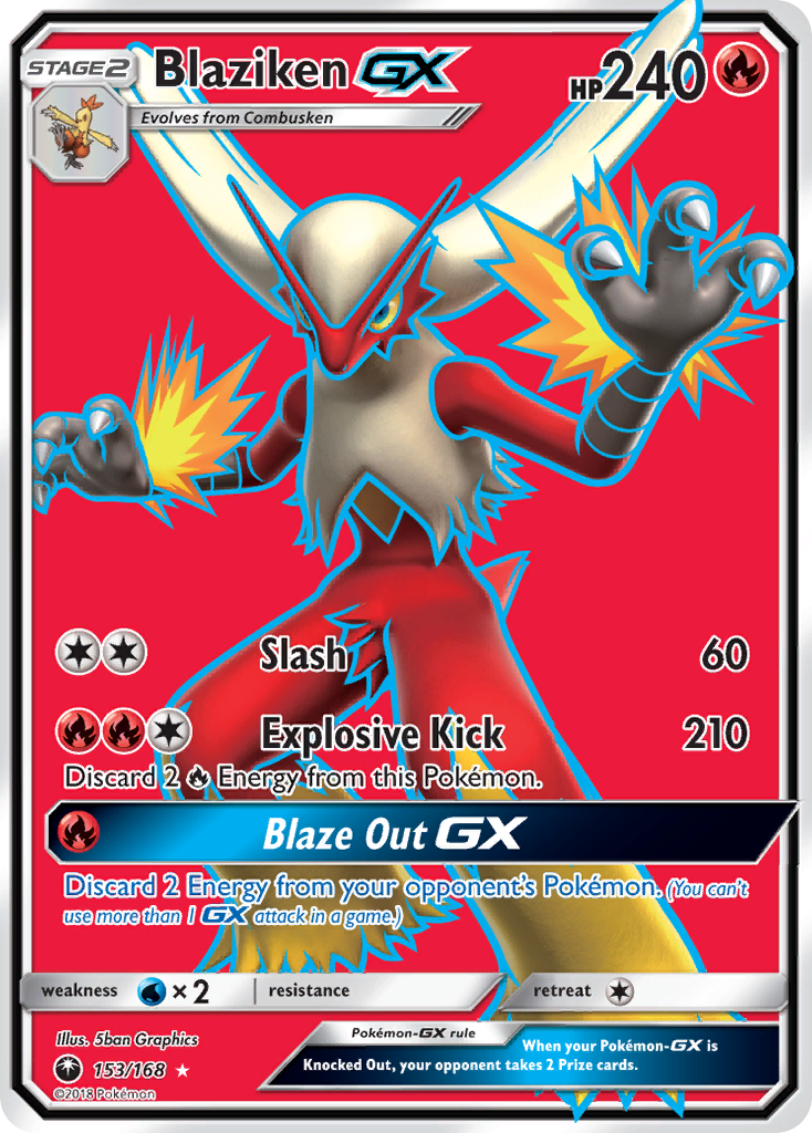 Blaziken-GX - 153/168 - Celestial Storm