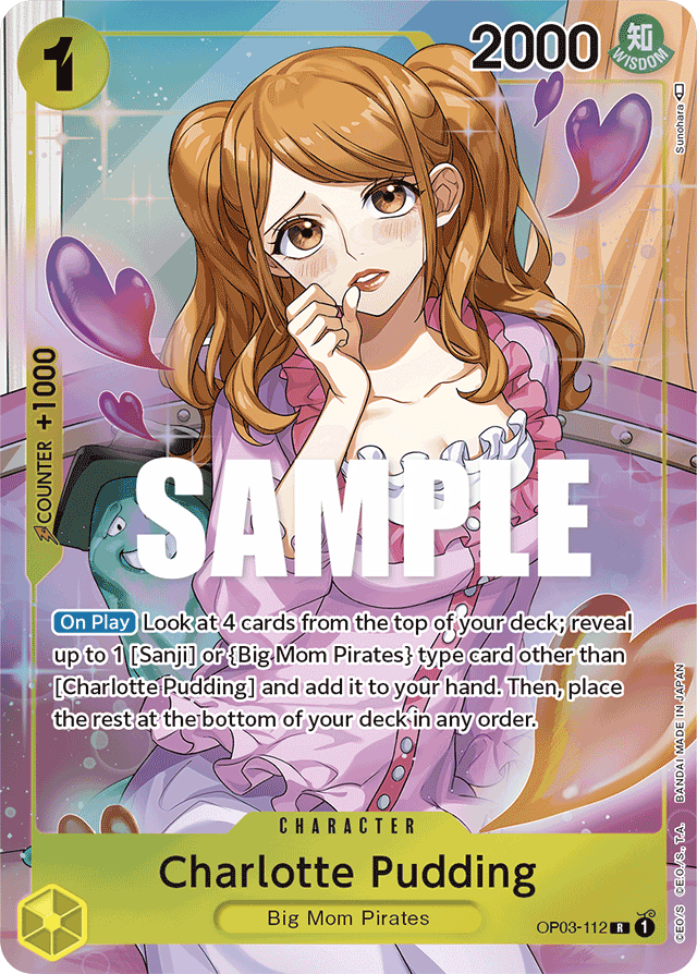 Charlotte Pudding - OP03-112 - Rare (Alternate Art) - Pillars of Strength