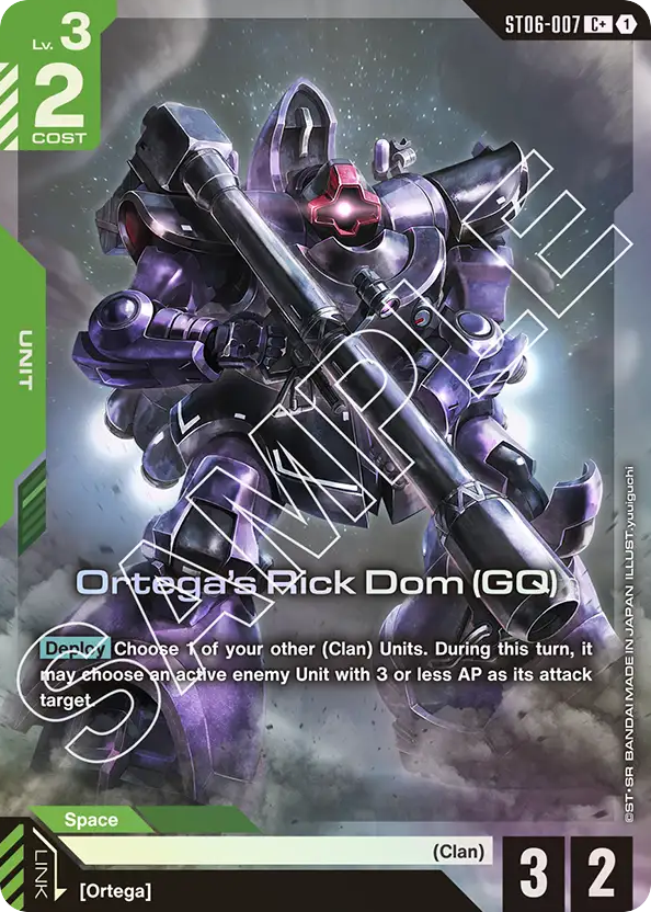 Ortega's Rick Dom (GQ) - ST06-007 - Common (Alternate Art) - Clan Unity