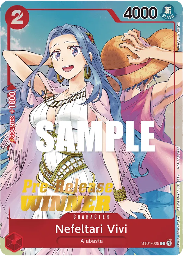 Nefeltari Vivi - ST01-009 - Common (Pre Release Winner Stamp) - Straw Hat Crew