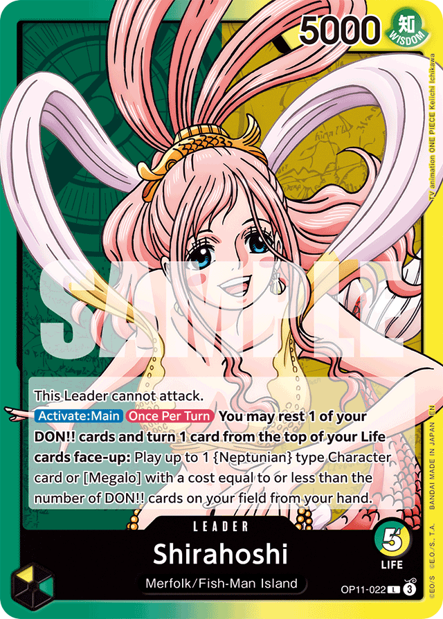 Shirahoshi - OP11-022 - Leader - A Fist Of Divine Speed