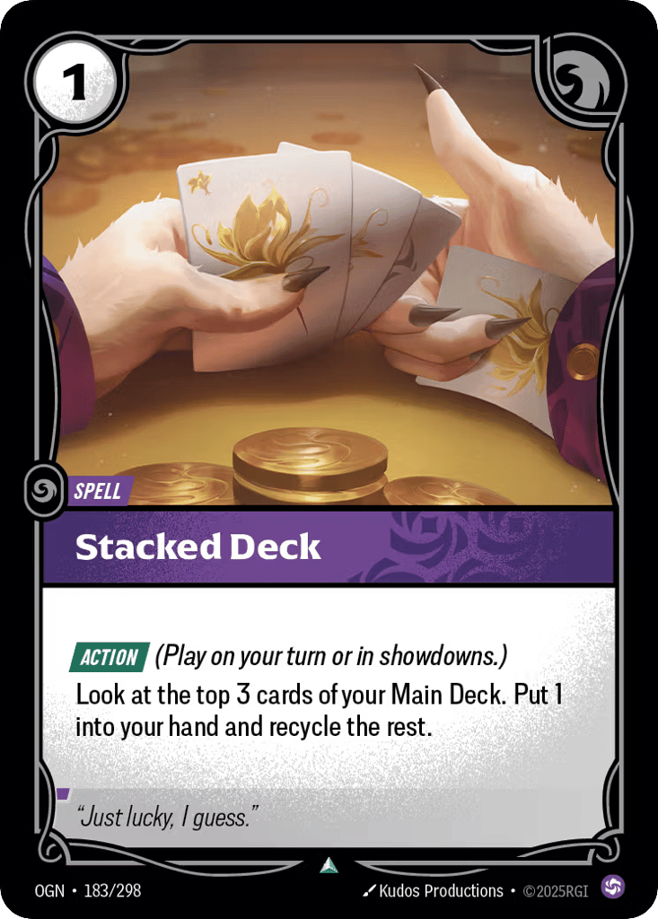 Stacked Deck - 183/298 - Uncommon - Origins