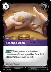 Stacked Deck - 183/298 - Uncommon - Origins
