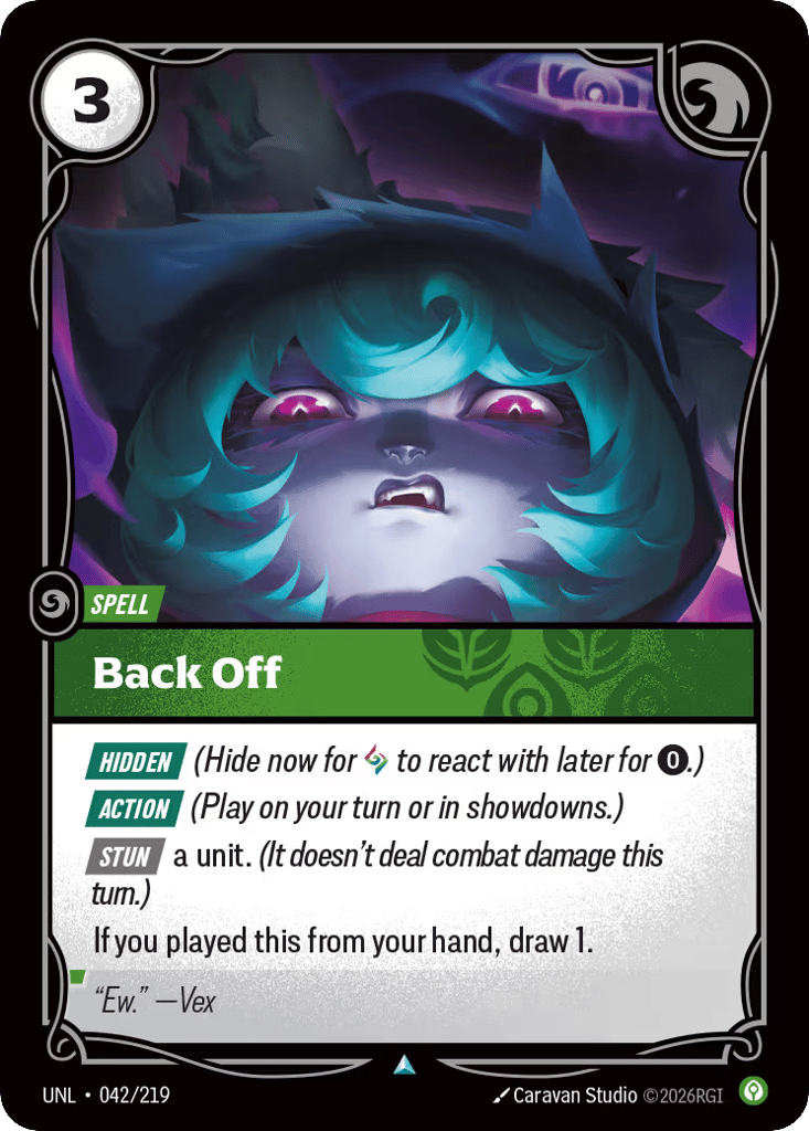 Back Off - 042/219 - Uncommon - Unleashed