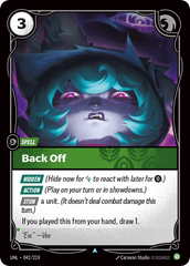 Back Off - 042/219 - Uncommon - Unleashed