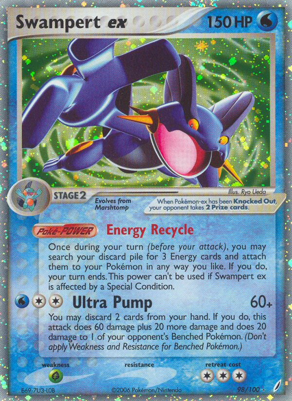 Swampert ex - 098/100 - Crystal Guardians