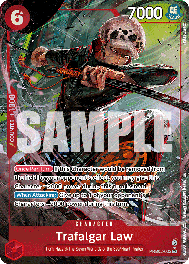Trafalgar Law - PRB02-002 - Super Rare (Alternate Art) - The Best Vol.2