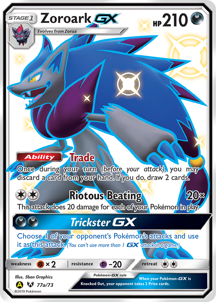 Zoroark-GX - 77a/73 - Shining Legends