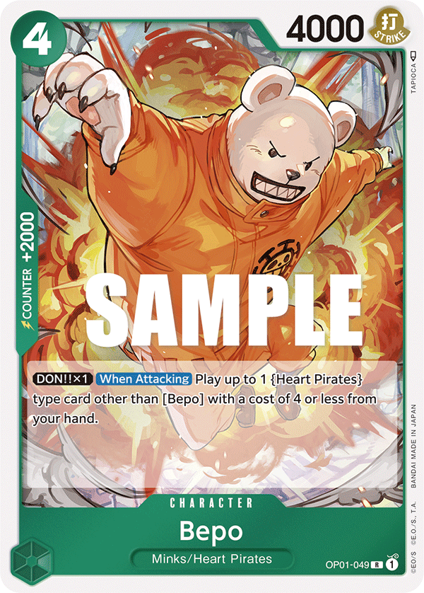 Bepo - OP01-049 - Rare - Romance Dawn