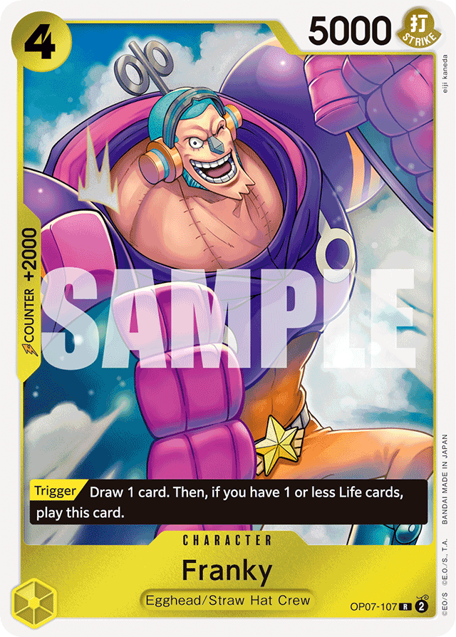 Franky - OP07-107 - Rare - 500 Years In The Future
