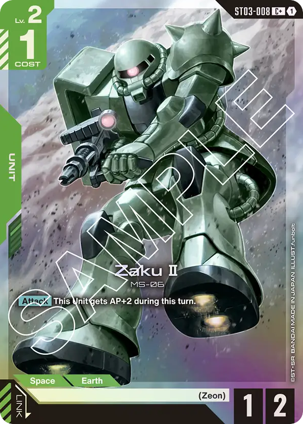 Zaku Ⅱ - ST03-008 - Common (Alternate Art) - Zeon's rush