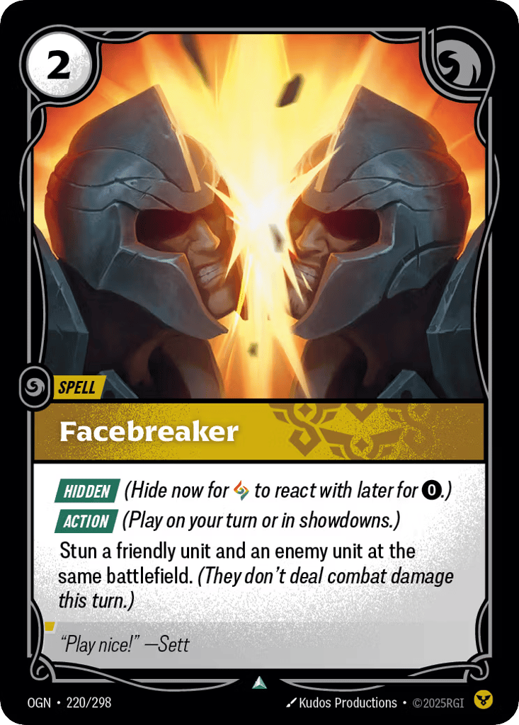 Facebreaker - 220/298 - Uncommon - Origins