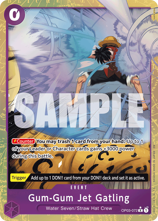 Gum-Gum Jet Gatling - OP03-072 - Rare (Alternate Art) - Pillars of Strength