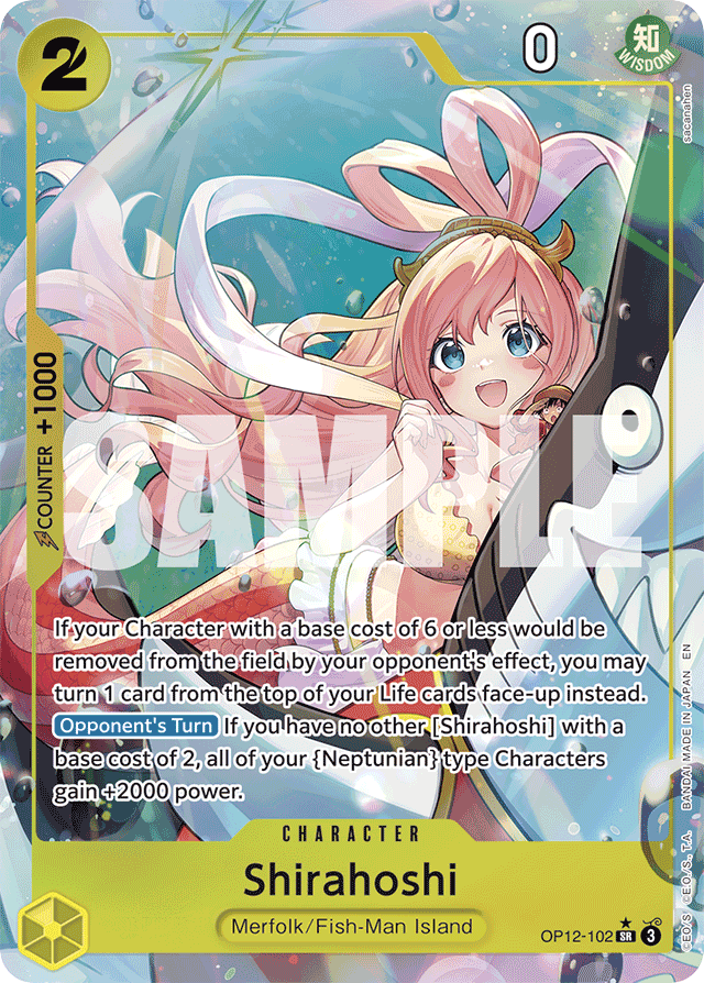 Shirahoshi - OP12-102 - Super Rare (Alternate Art) - Legacy of the Master