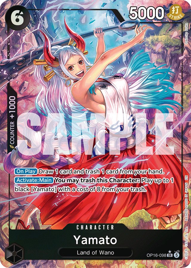 Yamato - OP16-098 - Super Rare (Alternate Art) - The Time Of Battle