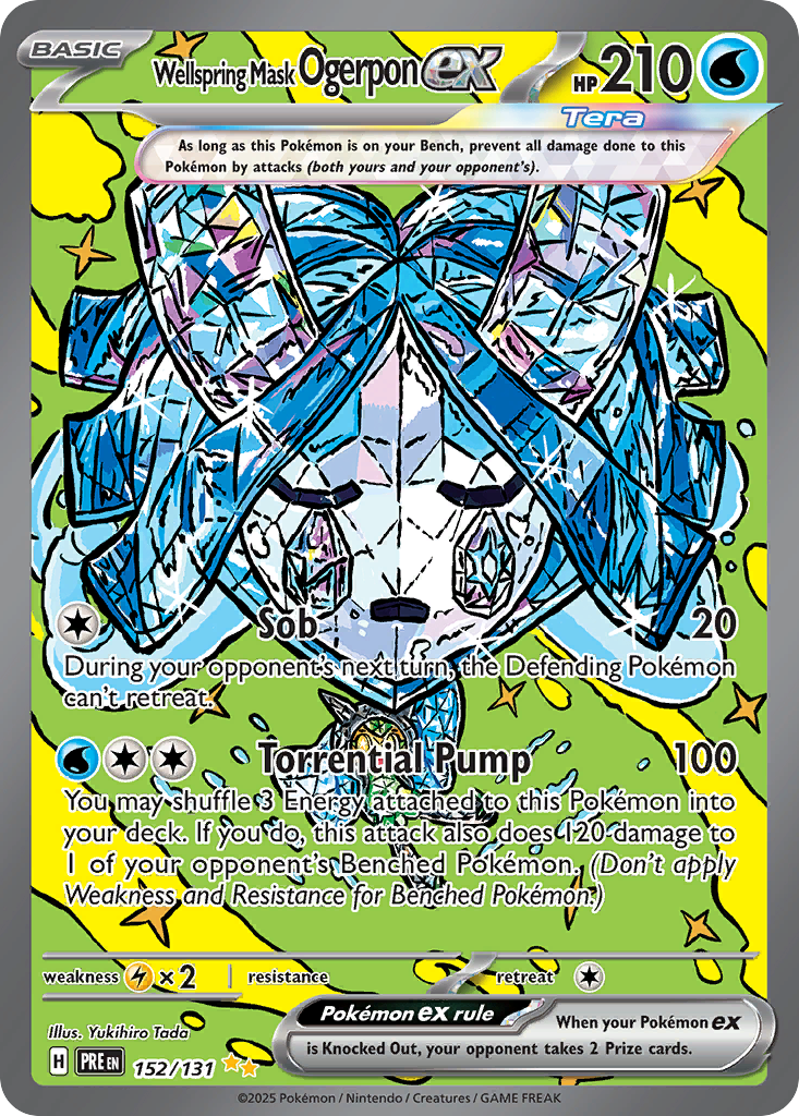 Wellspring Mask Ogerpon ex - 152/131 - Prismatic Evolutions