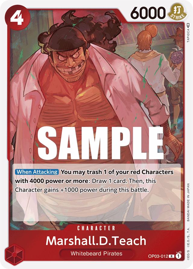 Marshall.D.Teach - OP03-012 - Rare - Pillars of Strength