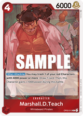 Marshall.D.Teach - OP03-012 - Rare - Pillars of Strength